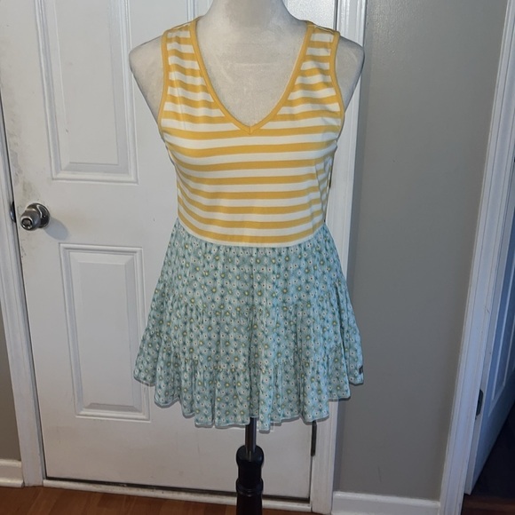 Matilda Jane Tops - Matilda Jane Yellow and Blue Tank Top